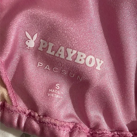 Playboy by Pacsun Light Pink Made For Icons Bikini Top Size S 🐰🐰🐰 - Picture 2 of 8